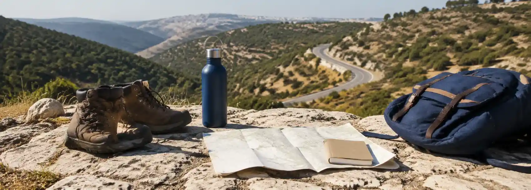 A wide view across the hills outside Jerusalem