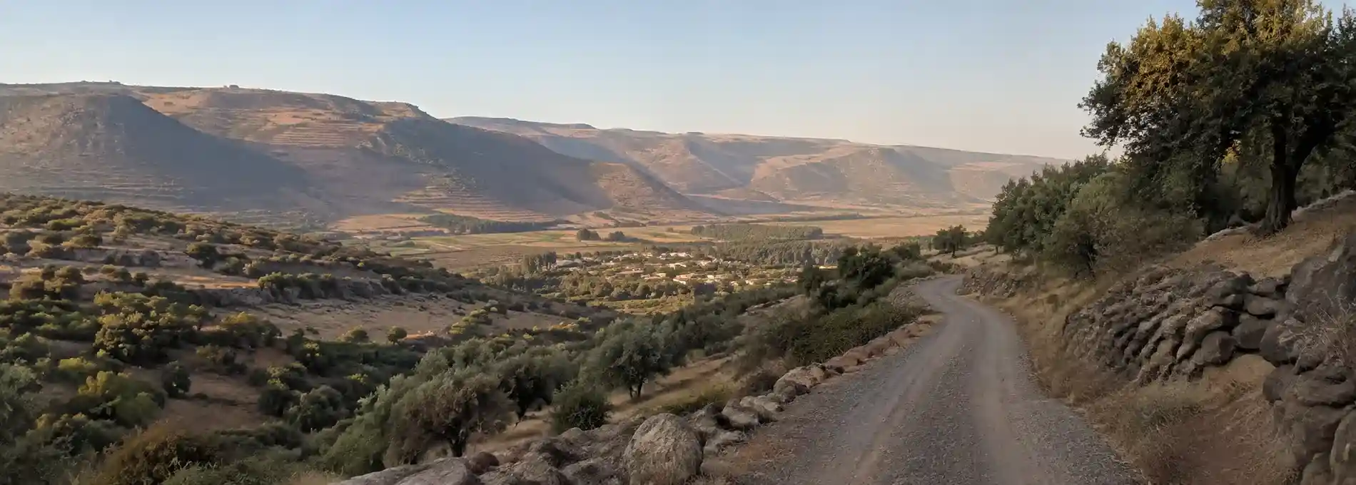 A winding heritage road overlooking the Upper Galilee landscape