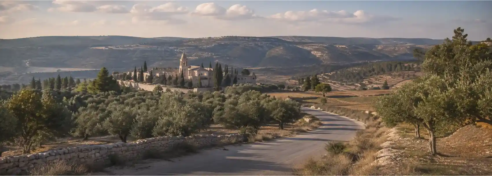A layered view across central Jerusalem streets and hills